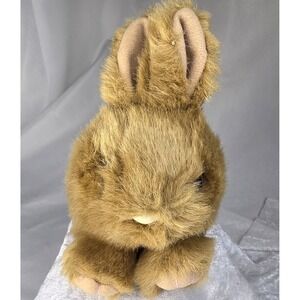Vintage 90s Puffkins Tibbs The Silly Bunny Plush Stuffed Animal 1994 6" Brown